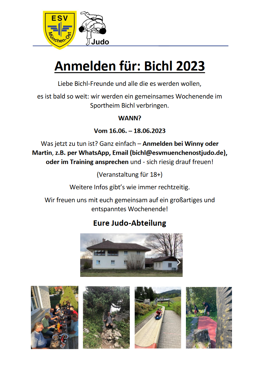 Ankündigung Bichl 2023